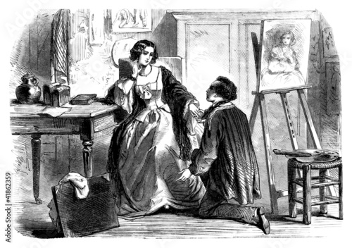 Illustration: Marry me ! - begining 19th century Marry me ! - begining 19th century