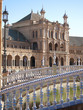 Ornate building in Plaza de Espana, Seville, Spain