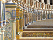 Ornate building in Plaza de Espana, Seville, Spain