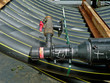 Conduite de gaz sur un chantier