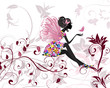 Flower Fairy with butterflies