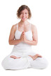 Foto: Frau, glücklich beim Yoga Frau, glücklich beim Yoga