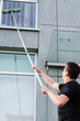 fensterreinigung mit verlängerungsstab
