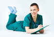 Smiling medical female doctor