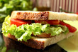 vegetables and bacon sandwich vegetables and bacon sandwich