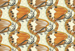 Seamless butterfly background - Pearly Heath