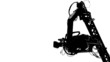 Video: HD - Silhouette. TV camera crane HD - Silhouette. TV camera crane