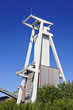 Pit head winding gear at disused coal mine in Göttelborn