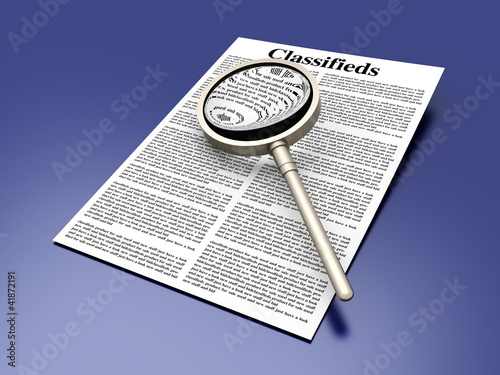 Illustration: Nach Classifieds suchen Nach Classifieds suchen