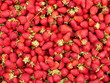 Frische rote Erdbeeren auf einem Wochenmarkt in Istanbul Frische rote Erdbeeren auf einem Wochenmarkt in Istanbul