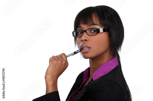 Chewing A Pen