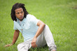 Man sitting on the grass