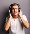 Man with headphones