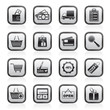 Shopping and website icons - vector icon set