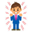 ビジネスマン イラスト 元気