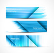 abstract new wave header vector set illustration