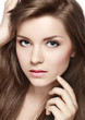 closeup portrait of attractive girl