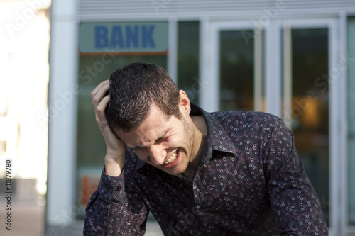 Photo: bankrupt and bank crisis bankrupt and bank crisis