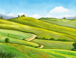Watercolor landscape