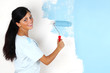 woman paint on the wall