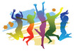 jumping peoples