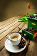 Foto: Expresso with coffee grinder Expresso with coffee grinder
