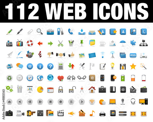 Vektor: Icons Set for Web Applications & Internet - Vector Icons Set for Web Applications & Internet - Vector