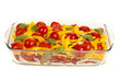 Different vegetables in the tray