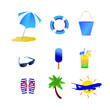 beach stuff vector illustration beach stuff vector illustration