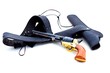 Percussive revolver and shoulder holster