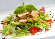 Fresh salad with seafood