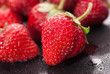Strawberries Composition macro shot