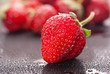 Strawberries Composition macro shot