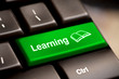 e-Learning Concept. Computer Keyboard