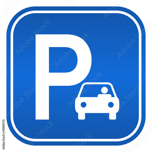 Vector: Car parking sign, vector illustration Car parking sign, vector illustration