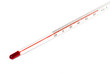 Thermometer on white background