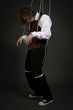 depressive menschliche männliche Marionette