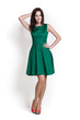 Beautifull woman in green dress