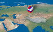 Location of Russia over the map Location of Russia over the map