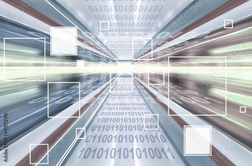 Illustration: High technology background High technology background