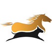 Vector: Horse and dog racing logo vector Horse and dog racing logo vector