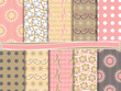Abstract vector set of scrapbook paper