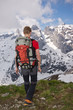 Wanderer in den Alpen