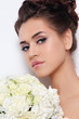 Bride with bouquet