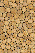 Stacked Logs Texture, Natural Background