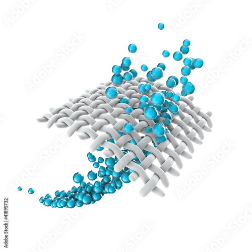 Illustration: Textilreinigung mit Waschmittel Textilreinigung mit Waschmittel