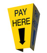 Pay here sign