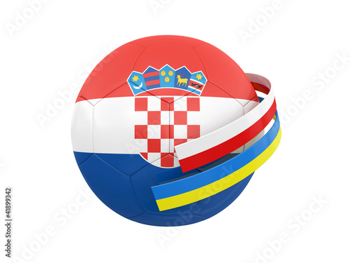 Illustration: Croatia soccer ball Croatia soccer ball