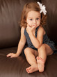 Photo: Toddler Sitting on Couch Toddler Sitting on Couch