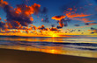 Beautiful tropical sunset on the beach